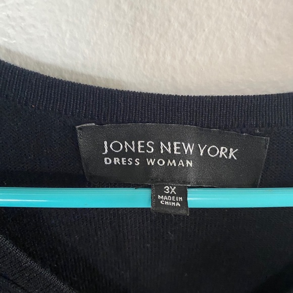 NWT Jones New York Black Sweater Dress - Plus Size 3X - Picture 5 of 5